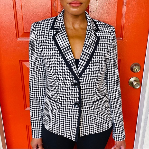 kasper houndstooth jacket